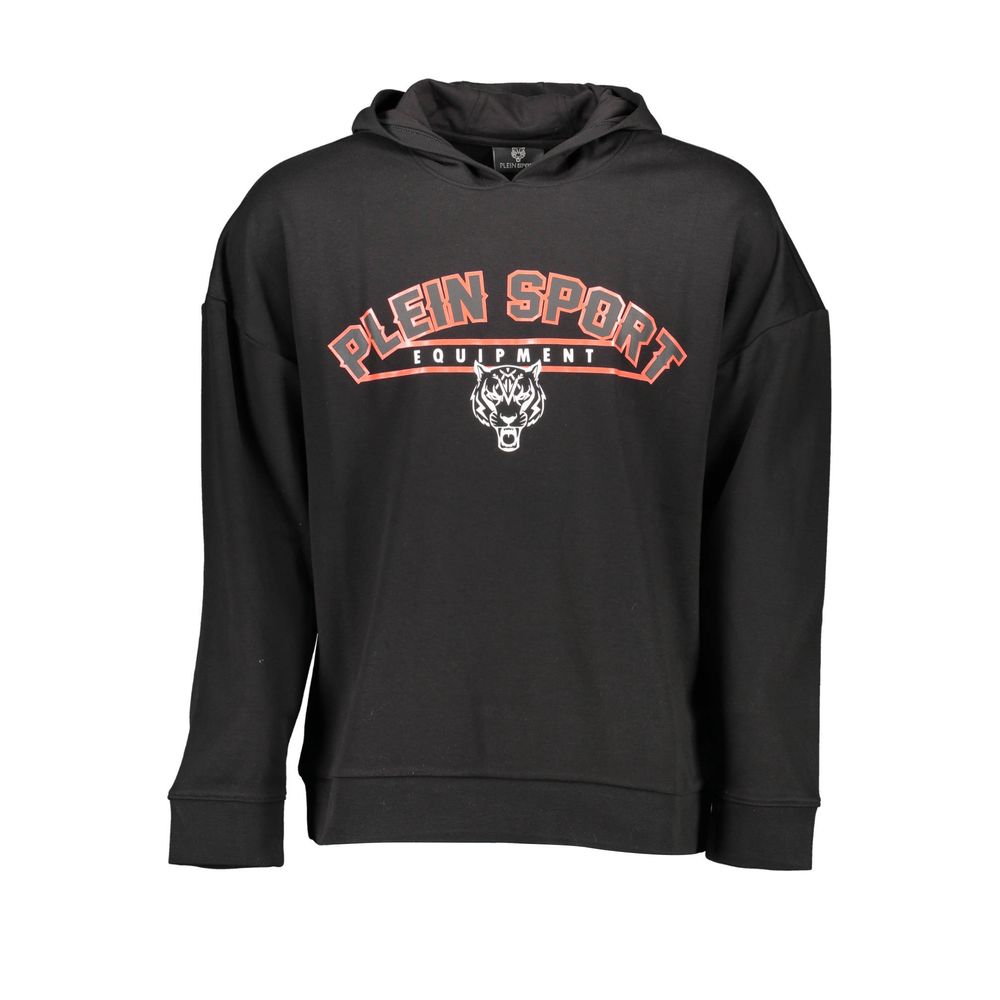 Black Cotton Men Sweater