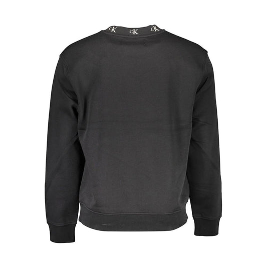 Black Cotton Men's Sweatshirt