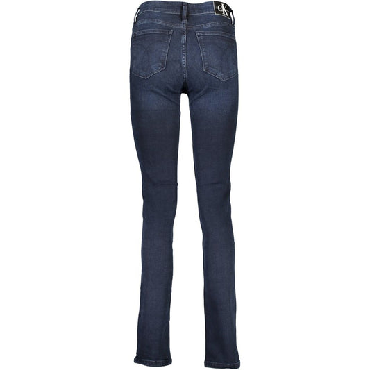 Blue Cotton Women Jeans