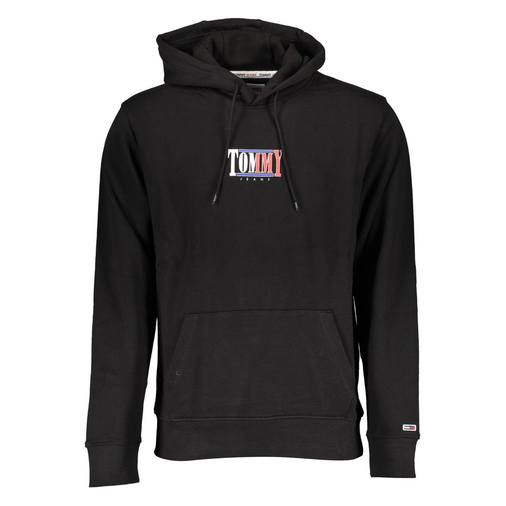 Black Cotton Men Sweater