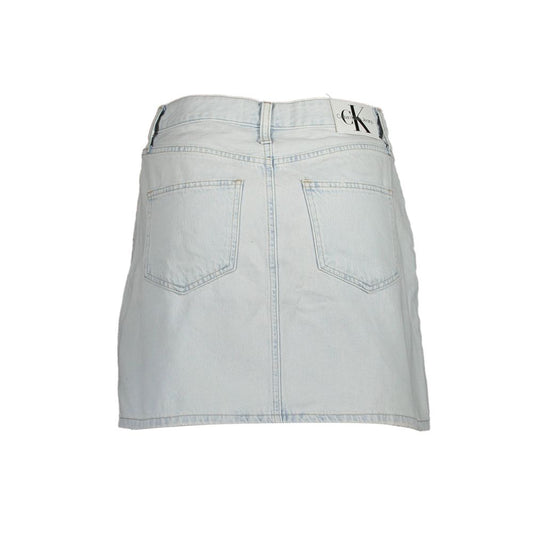 Azzurro Cotton Women Skirt
