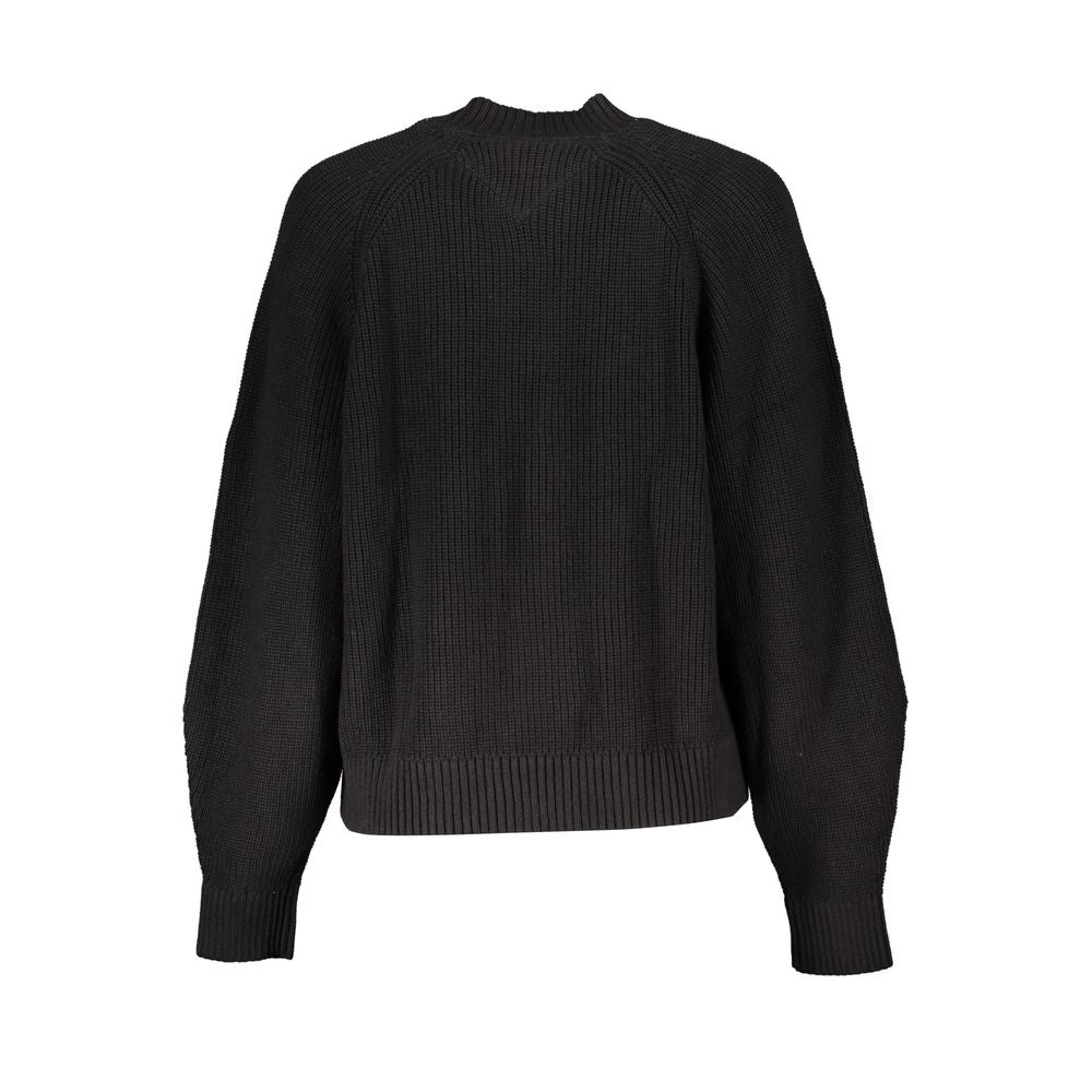 Black Cotton Women Sweater