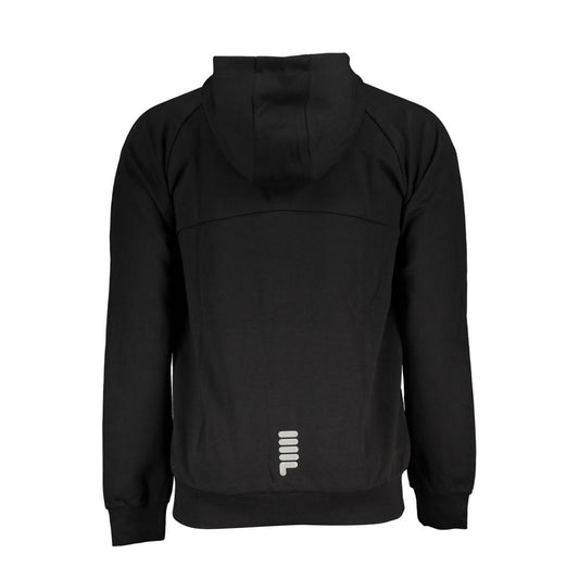 Black Cotton Sweatshirt