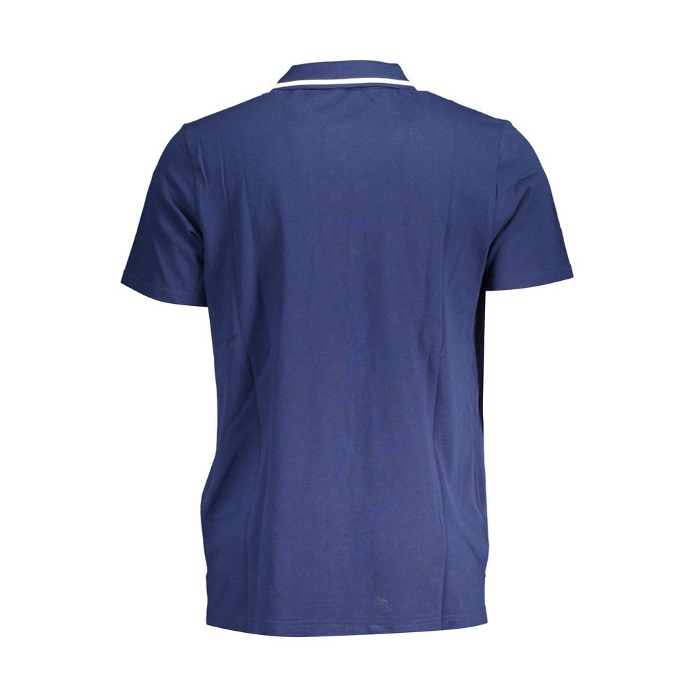 Blue Cotton Polo Shirt