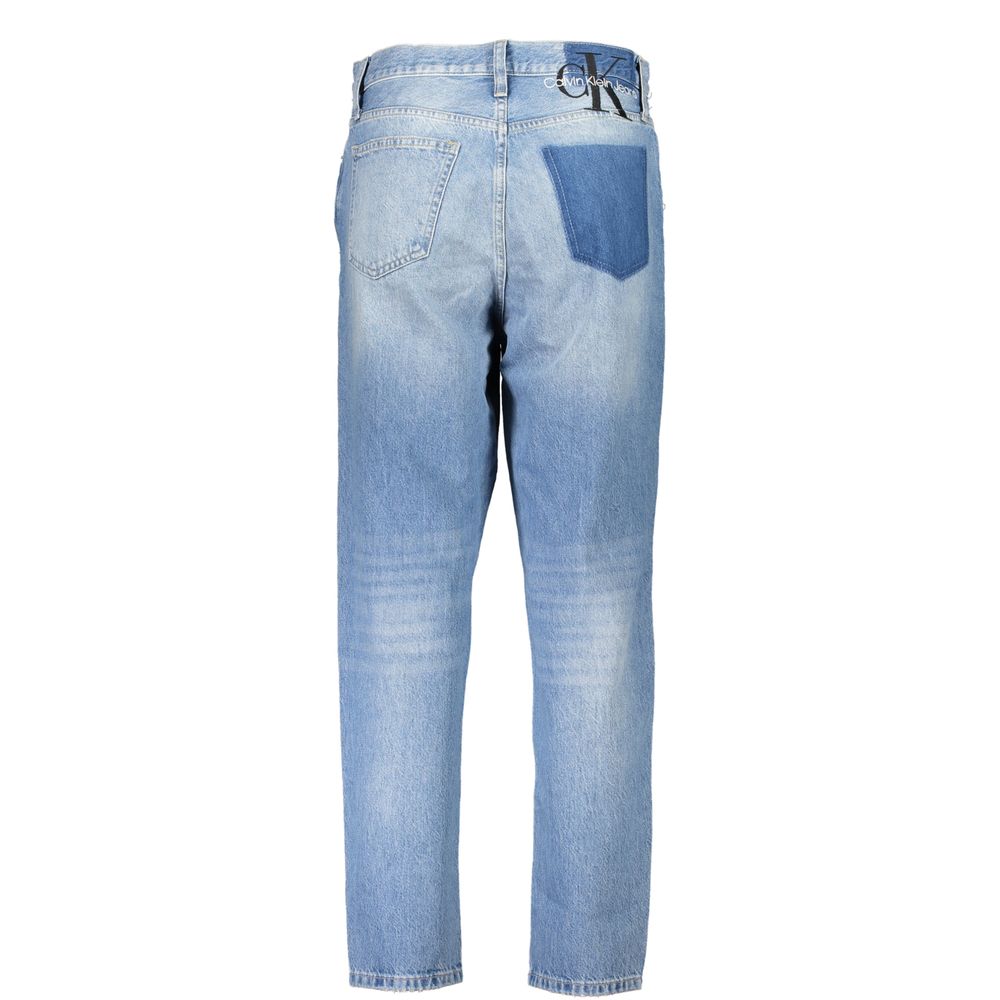 Blue Cotton Mom Jeans