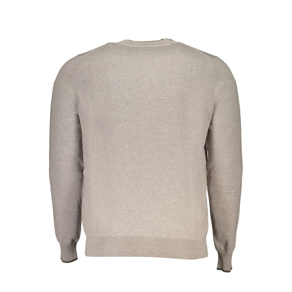 Beige Cotton Men's Sweater