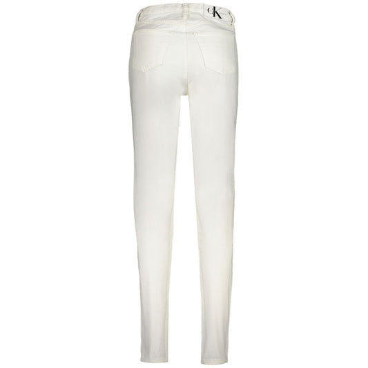 White Cotton Women's Jean