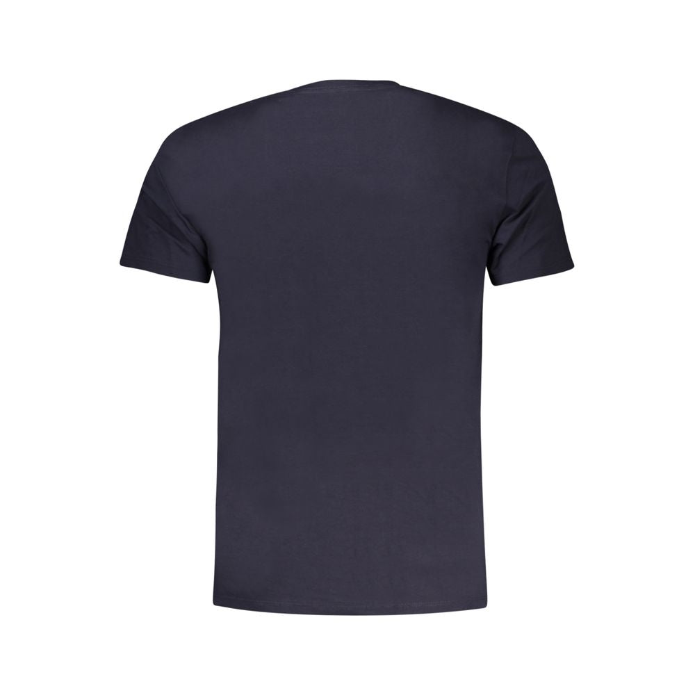 Blu Cotton Men T-Shirt