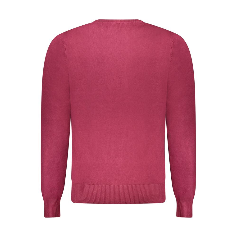 Red Viscose Men Sweater