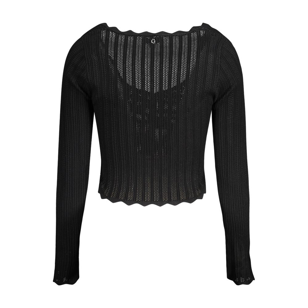Black Viscosa Women Sweater