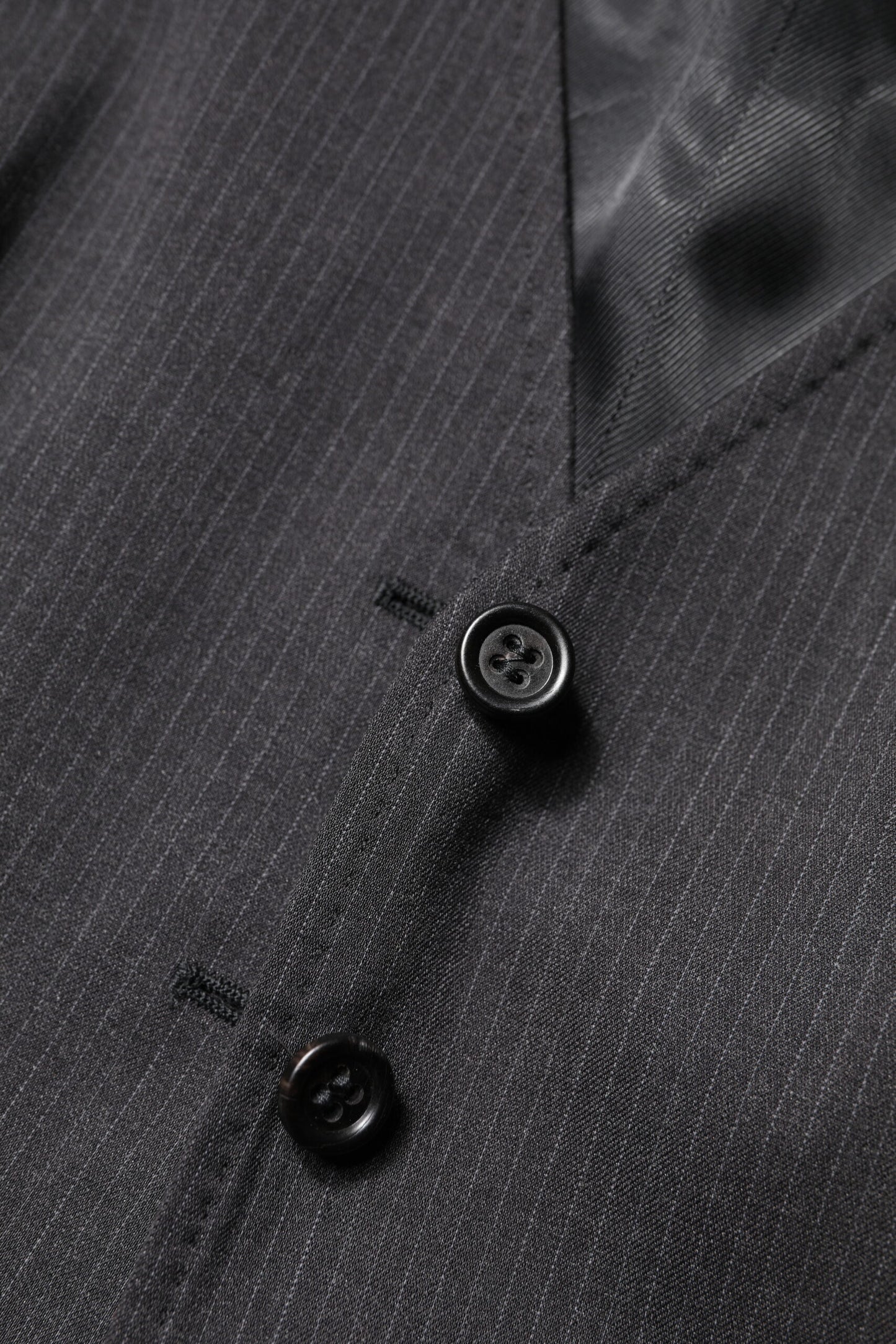 Black Striped Button Down Sleeveless Vest Top