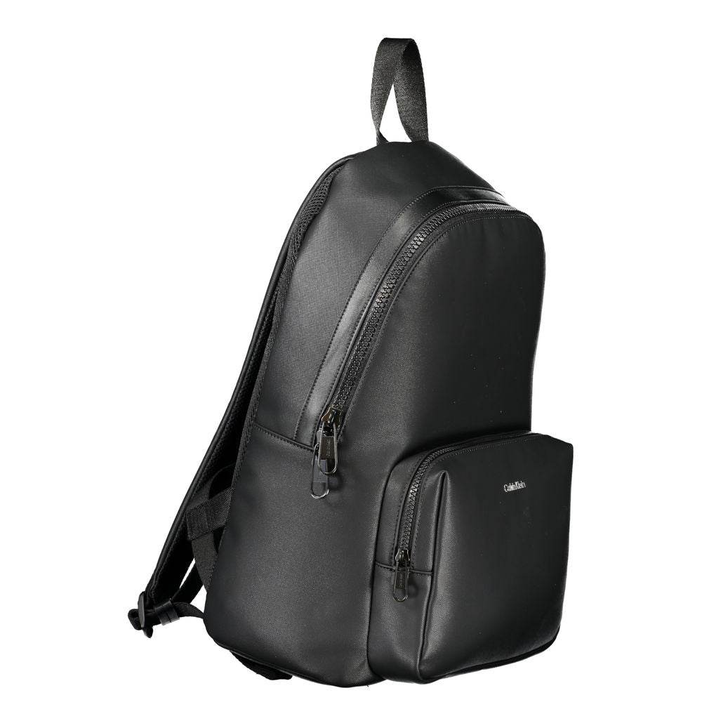 Nero Polyester Men Backpack