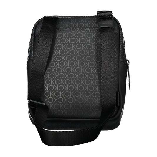 Black Polyester Men Shoulder Bag