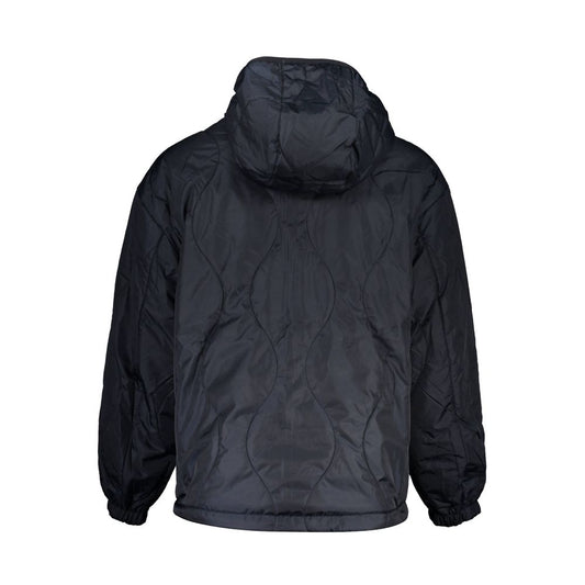 Blue Polyester Men's Jacket