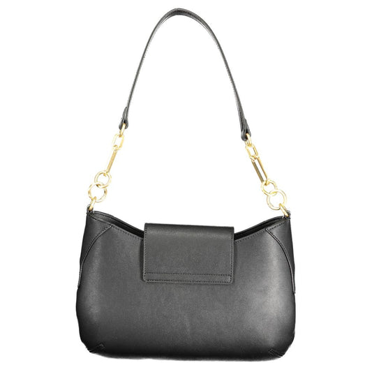 Black Polyurethane Women's Bag