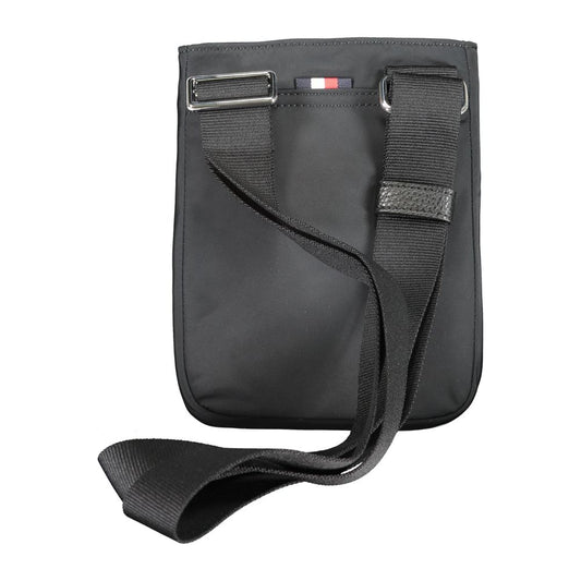 Black Polyester Men's Shoulder Bag