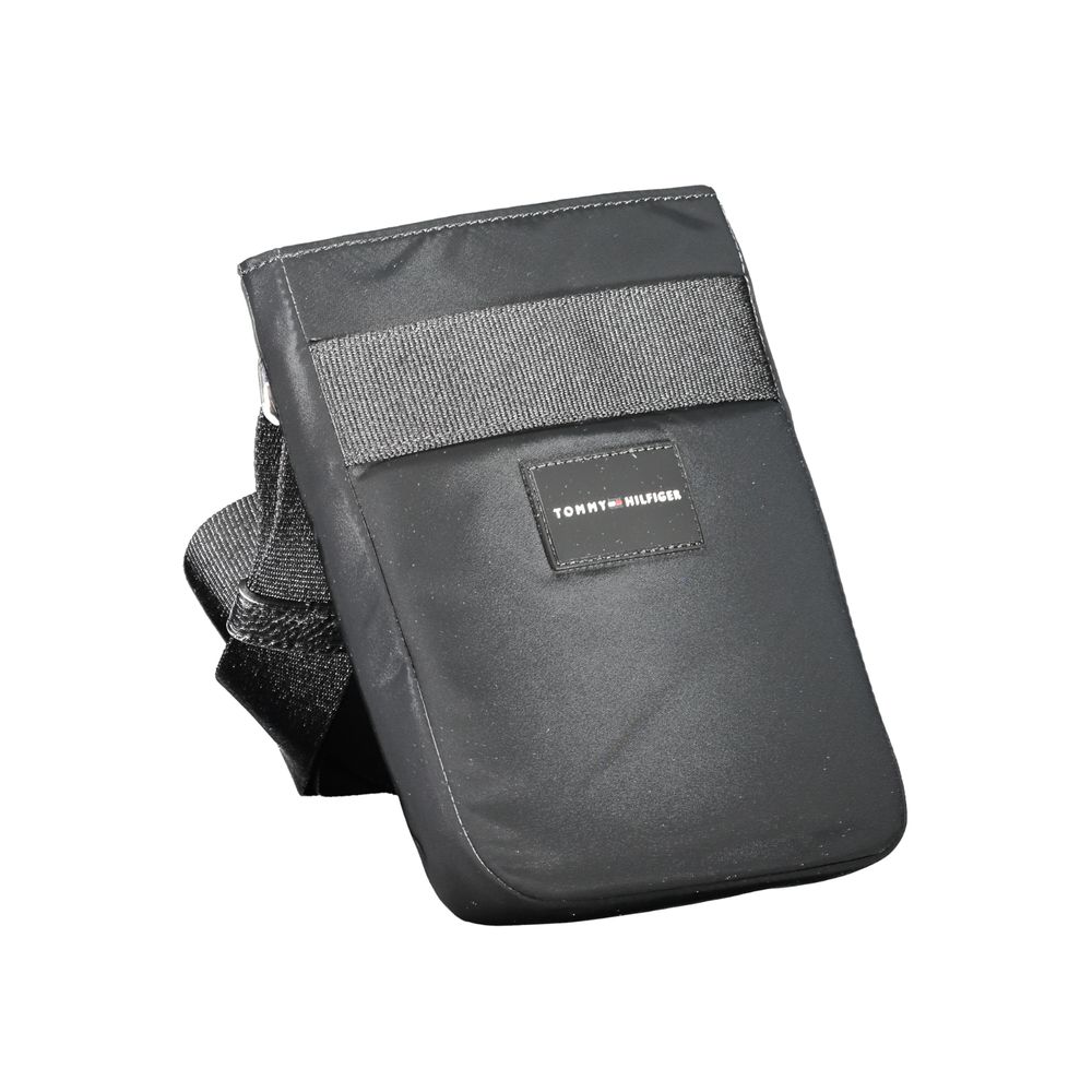 Black Polyester Men's Shoulder Bag