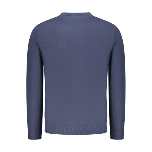 Blue Polyester Men's Sweater