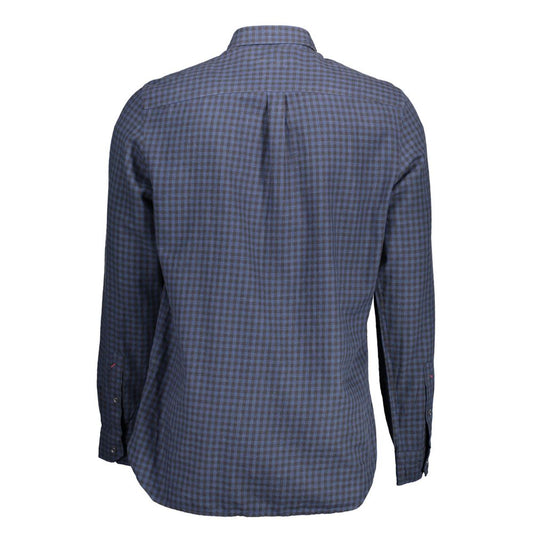 Blue Cotton Men's Shirt