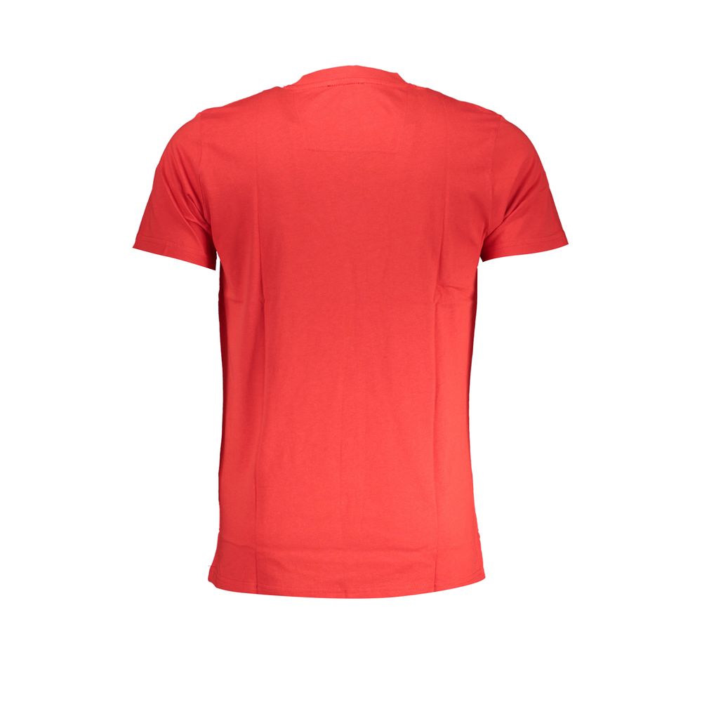 Red Cotton Men T-Shirt