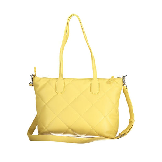 Yellow Polyurethane Women's Bag
