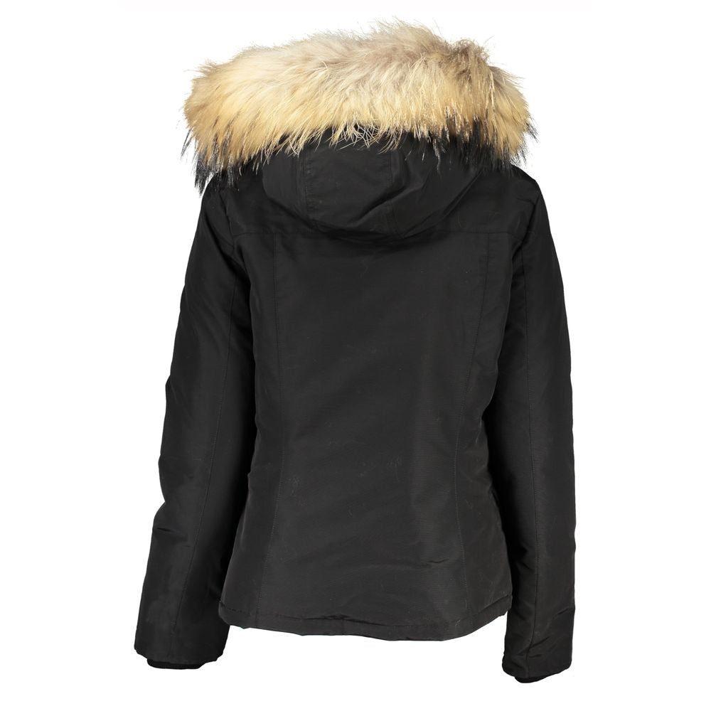 Black Cotton Parka