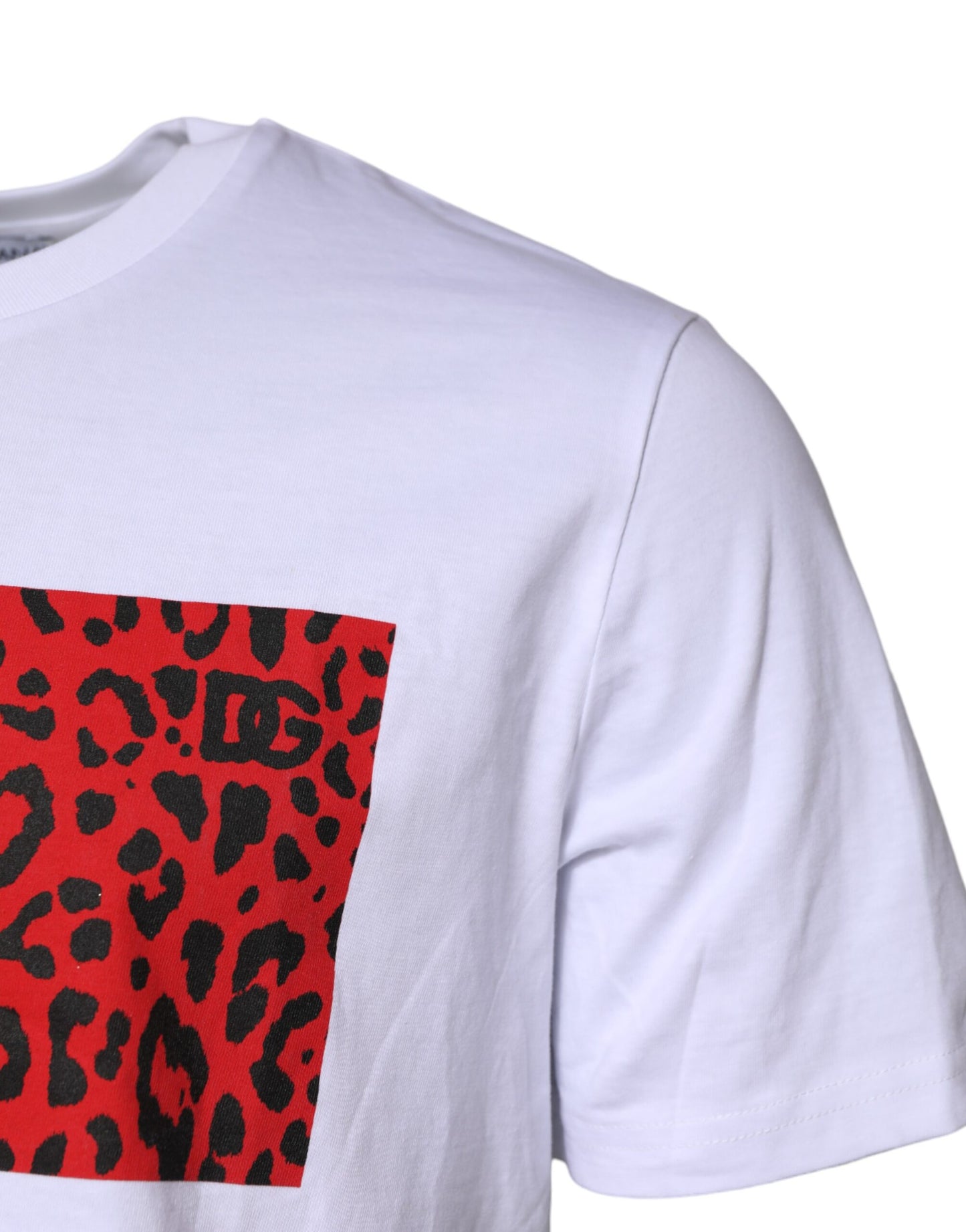 White Cotton Short Sleeves Crew Neck T-shirt