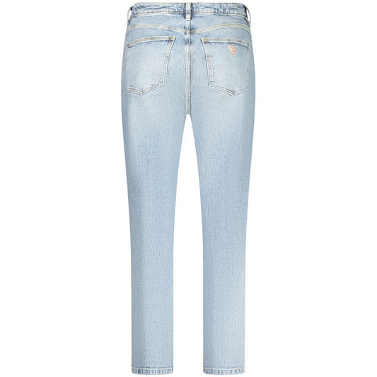 Light Blue Cotton Women Jeans