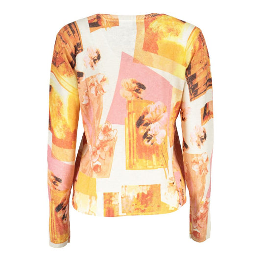 White Acrylic Women Sweater