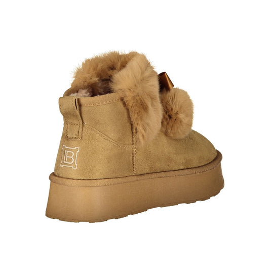 Marrone Polyester Women Stivaletto