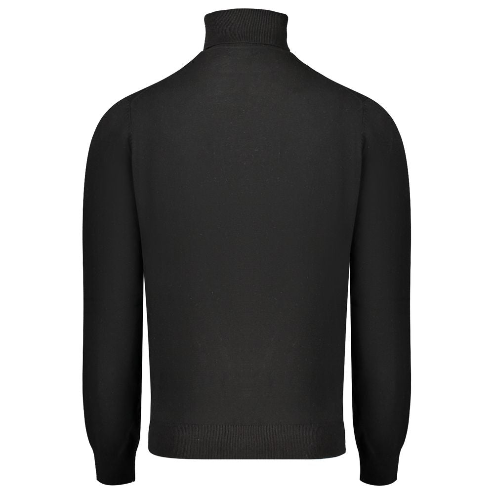 Black Polyester Turtleneck