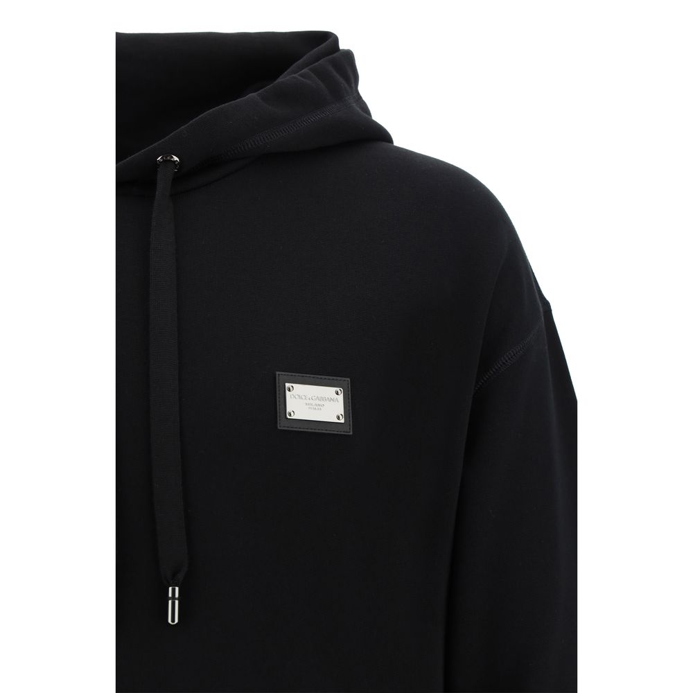 Black Cotton Sweatshirt