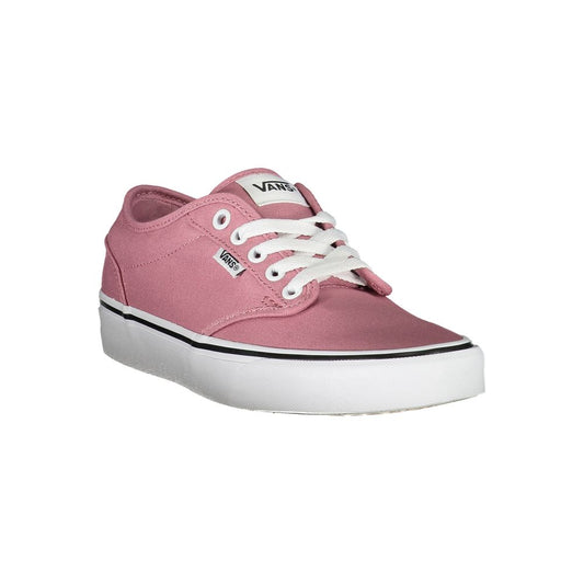 Pink Polyester Athletic Sneakers