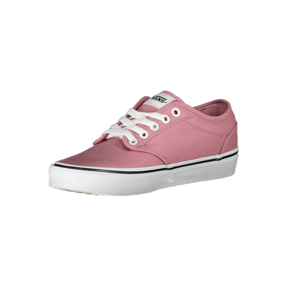 Pink Polyester Athletic Sneakers