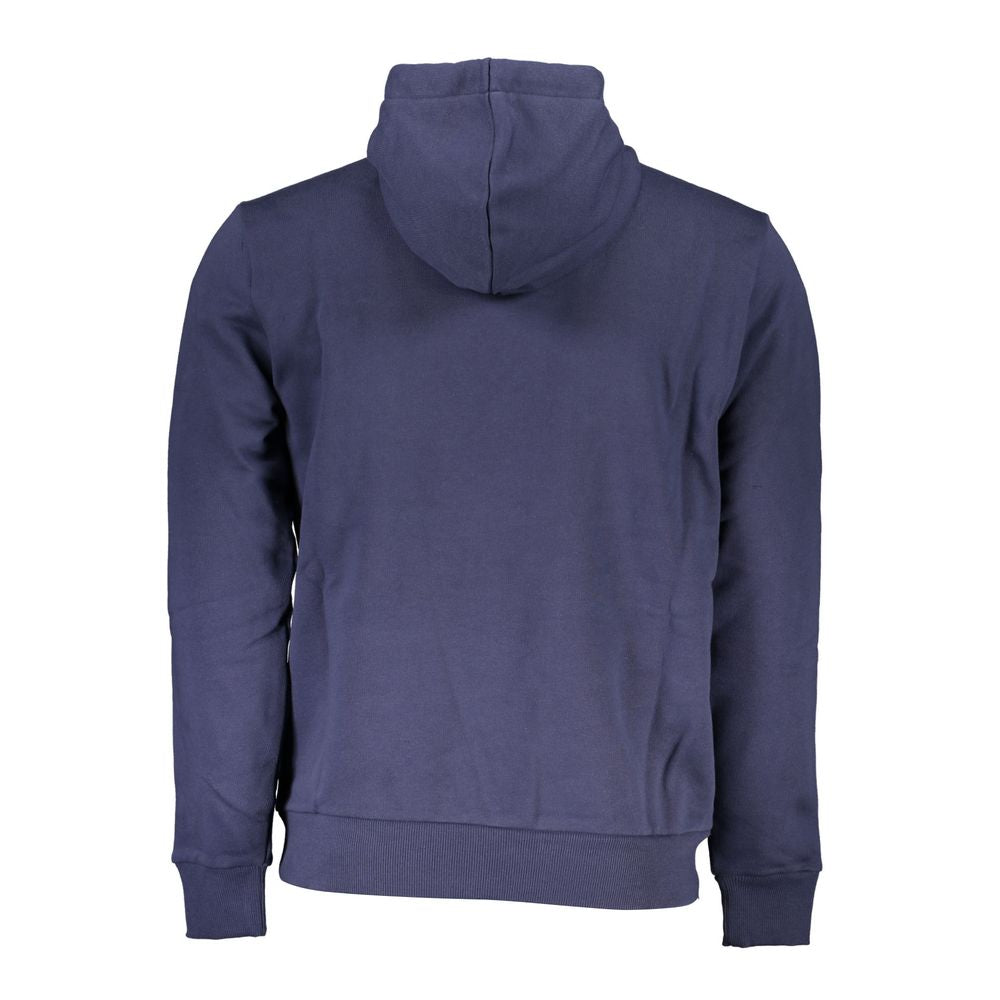 Blue Cotton Men Sweatshirt