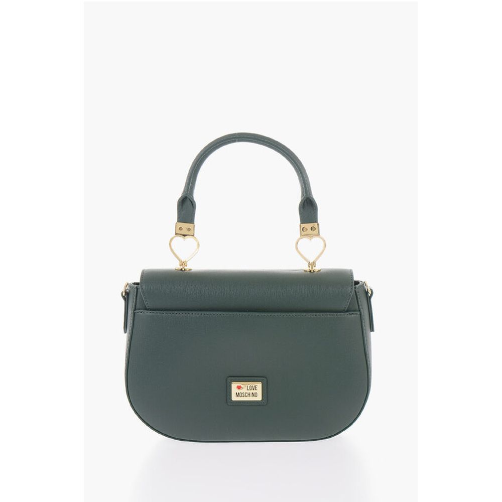 LOVE Faux Leather Handbag with Removable Shoulder Strap