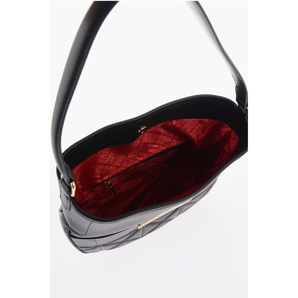 LOVE Faux Leather Bag with Removable Shoulder Strap