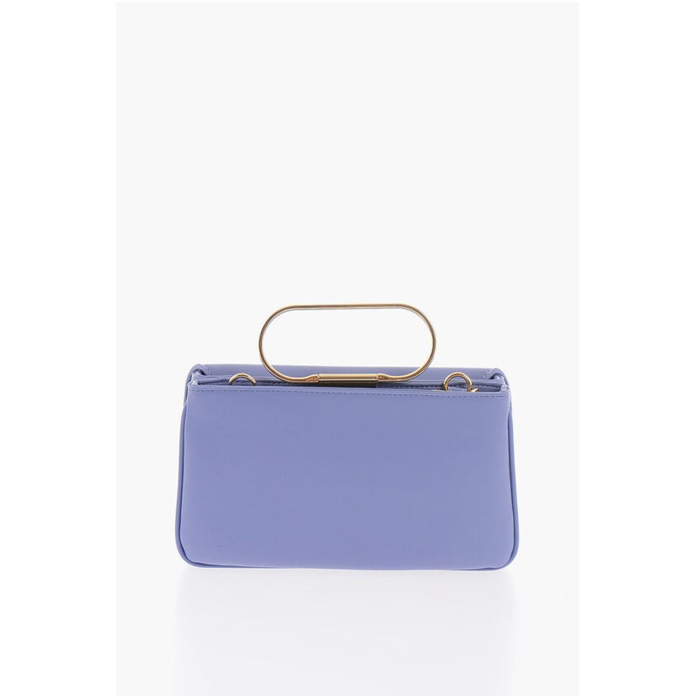 LOVE Solid Color Handbag with Removable Faux Fur Handle