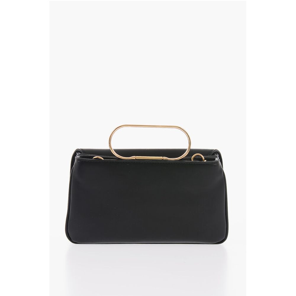 LOVE Solid Color Handbag with Removable Faux Fur Handle