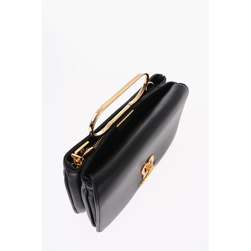 LOVE Solid Color Handbag with Removable Faux Fur Handle