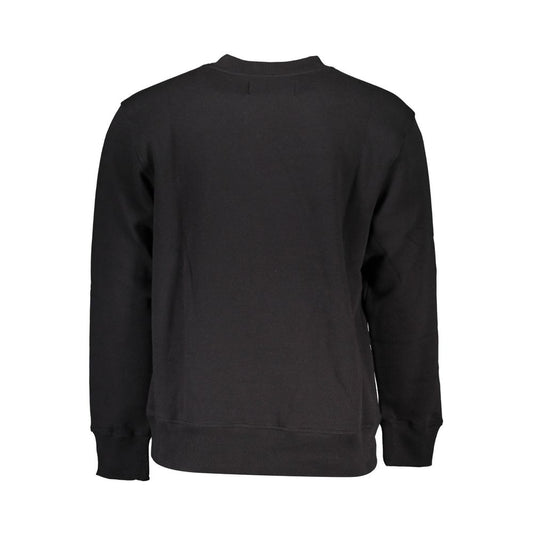 Black Cotton Men's Sweatshirt
