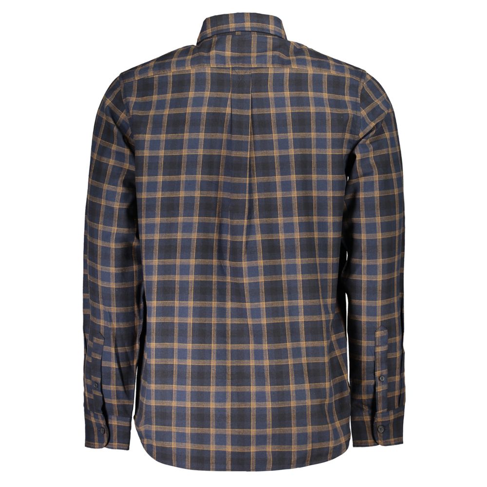 Blue Cotton Men's Shirt