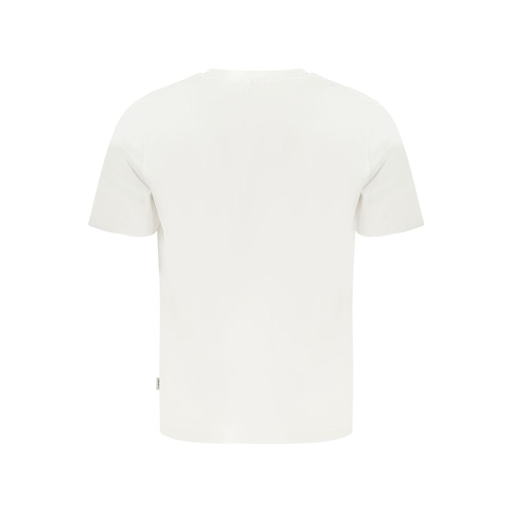 White Cotton Men T-Shirt
