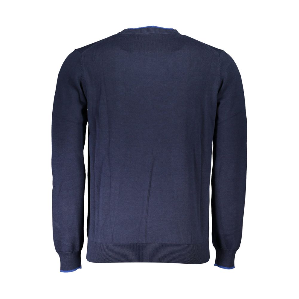 Blue Organic Cotton Men Sweater