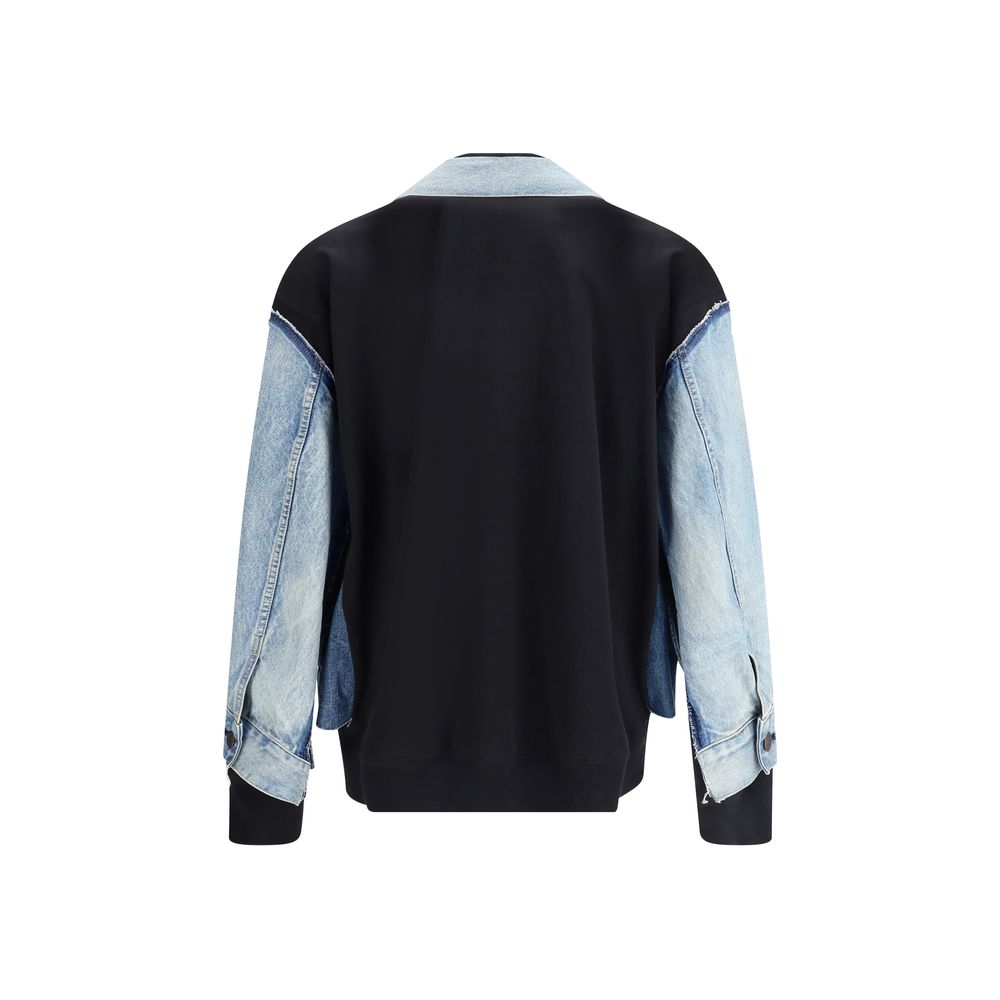 Denim Jacket with Cardigan
