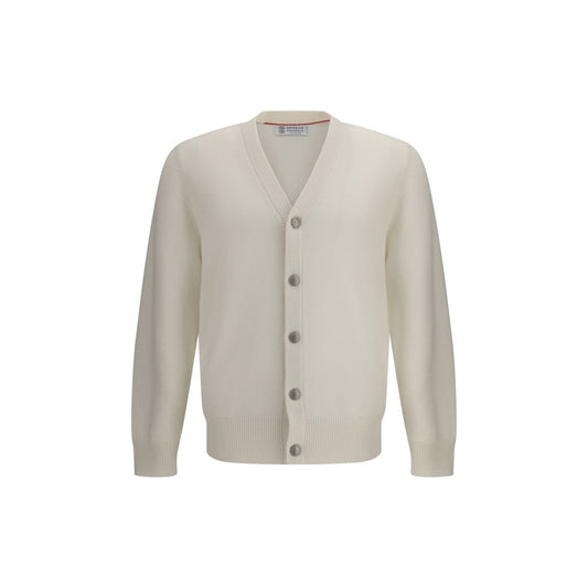 White Cashmere Cardigan