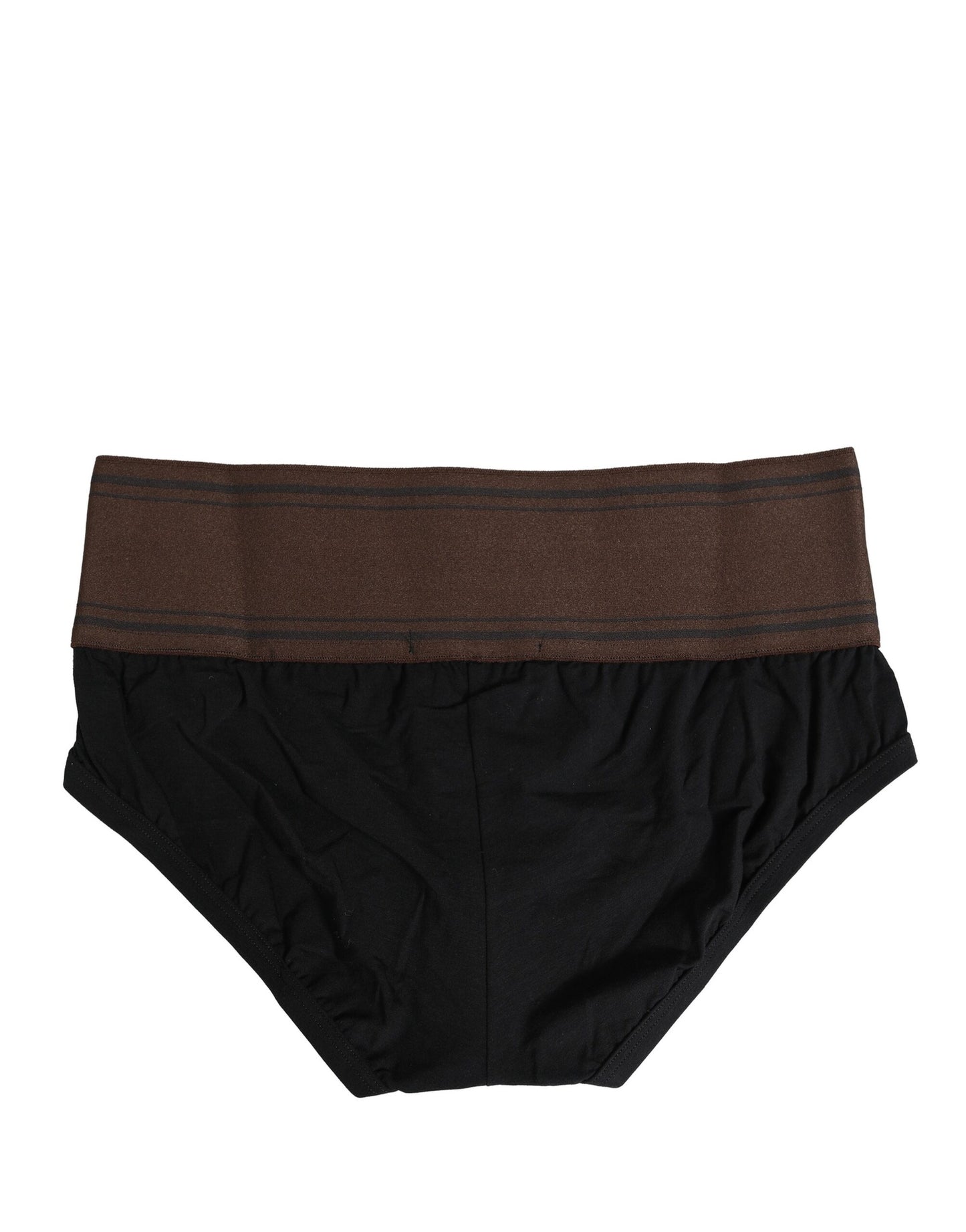 Black Cotton Stretch Regular Brief Underwear