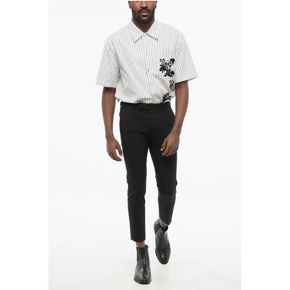 4-Pocketed Stretch Virgin Wool Pants