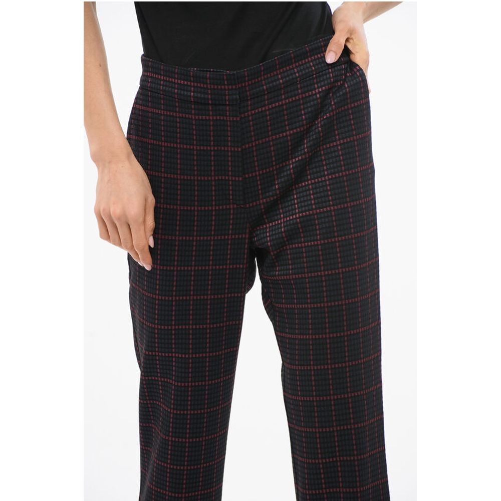 EVERYWEAR Cropped Pants with Faux Fur Trim