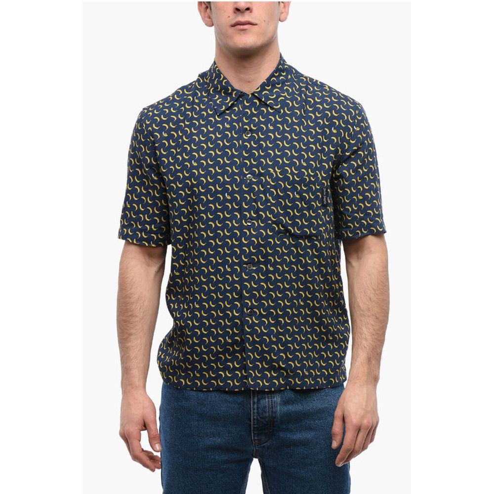 Breast-pocketed BANANA Bowling Shirt